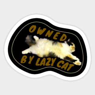 Owned by lazy cat Sticker